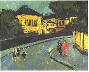 Ernst Ludwig Kirchner Dresden-Friedrichstadt oil on canvas